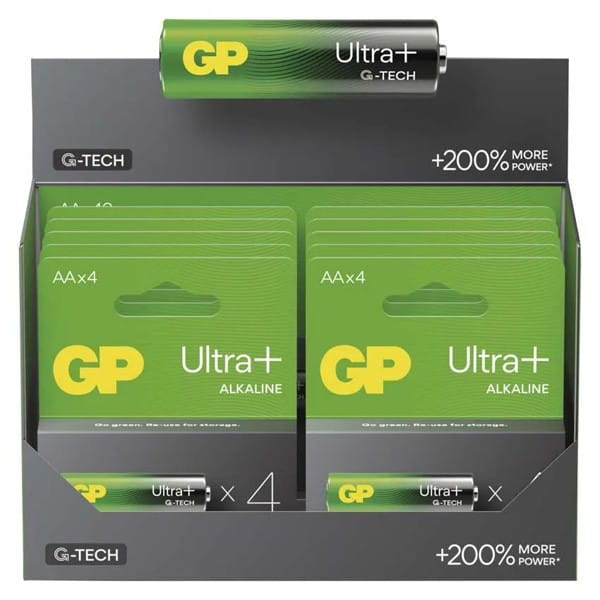 Bateria alkaliczna, AA, 1.5V, GP, blistr, 4-pack, ultra plus