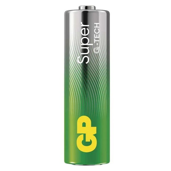 Bateria alkaliczna, AA, 1.5V, GP, Folia, 2-pack, SUPER