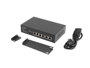 Switch niezarządzalny Lanberg 4x 100Mb PoE+/2x 100Mb Rack 10"/19" Fast Ethernet 60W - USZ OPAK