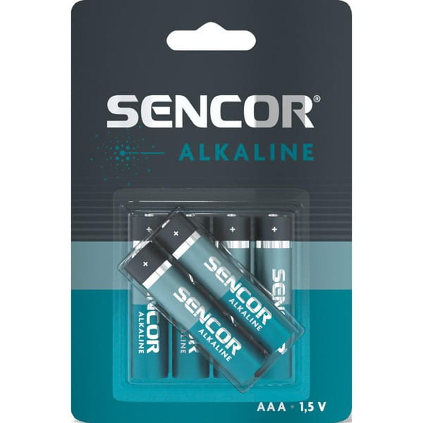 Bateria alkaliczna, AAA, 1.5V, Sencor, blistr, 6-pack