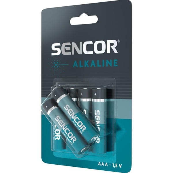 Bateria alkaliczna, AAA, 1.5V, Sencor, blistr, 6-pack