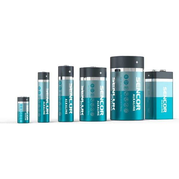 Bateria alkaliczna, AAA, 1.5V, Sencor, Folia, 8-pack
