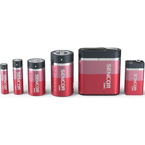 Bateria cynkowo-węglowa, AAA, 1.5V, Sencor, blistr, 4-pack
