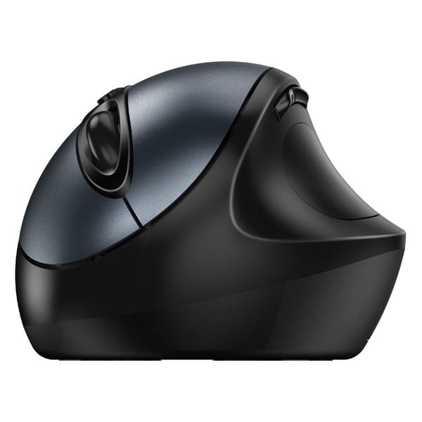 Genius Mysz Ergo 8300S, 1600DPI, 2.4 [GHz], optyczna, 7kl., bezprzewodowa, czarno-szara, 2 szt AAA, wertykalna