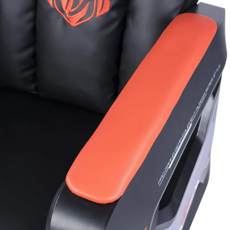 Dla gracza sofa E-blue Auroza EEC338, czarno-czerwona