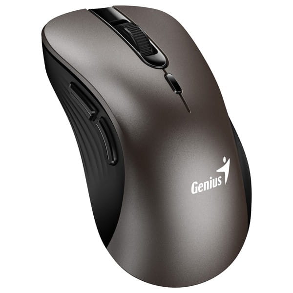 Myš bezdrátová, Genius Ergo 8100S, titanová, optická, 1600DPI