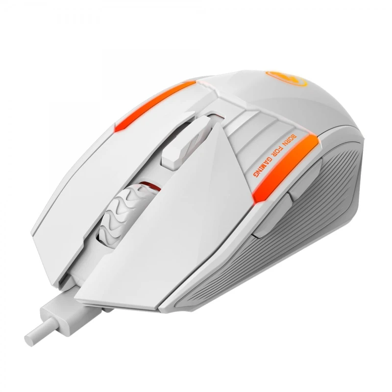Mysz przewodowa USB, Marvo M291, biała, optyczna, 6400DPI