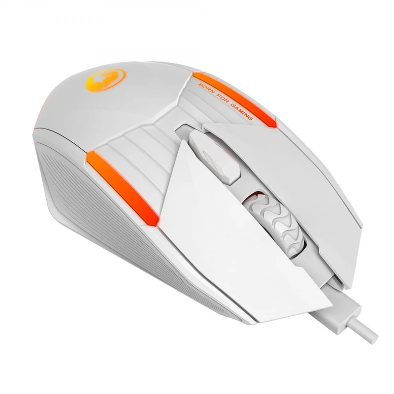 Mysz przewodowa USB, Marvo M291, biała, optyczna, 6400DPI