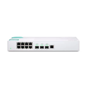 Switch niezarządzalny QNAP QSW-308-1C 8x 1GbE  2x 10GbE SFP+ 1x 10GbE SFP+/RJ-45 combo Biały