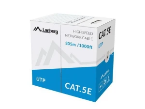 Kabel UTP Lanberg 100Mb/s 305m drut CCA pomarańczowy - USZ OPAK