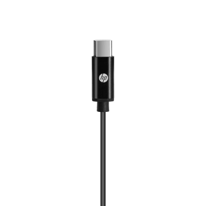 HP DHH-1127, słuchawki z mikrofonem, czarna, USB-C