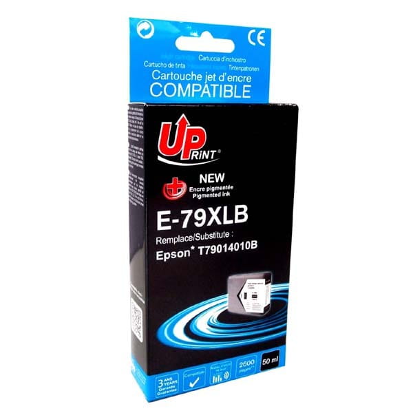 UPrint kompatybilny ink / tusz C13T79014010, z C13T79014010, 79XL, XL, black, 2600s, 50ml, E-79XLB, 1szt, dla Epson WorkForce Pro