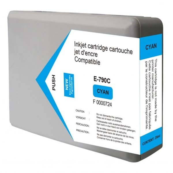 UPrint kompatybilny ink / tusz C13T79024010, z C13T79024010, 79XL, XL, cyan, 2000s, 25ml, E-79XLC, 1szt, dla Epson WorkForce Pro W