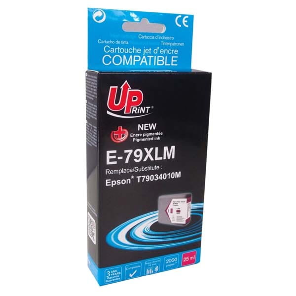 UPrint kompatybilny ink / tusz C13T79034010, z C13T79034010, 79XL, XL, magenta, 2000s, 25ml, E-79XLM, 1szt, dla Epson WorkForce Pr