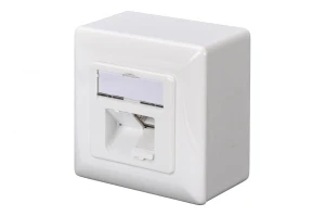 Gniazdo natynkowe DIGITUS 2x RJ45 ekranowane  kat. 5e - USZ OPAK