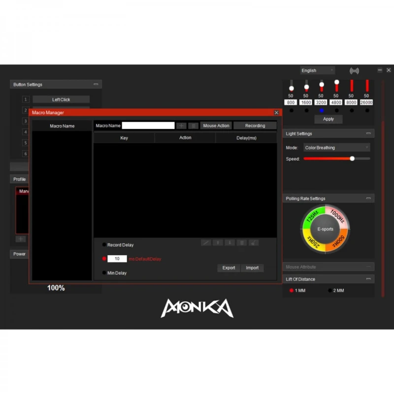 Mysz bezprzewodowa, Marvo MONKA G995W, biała, optyczna, 26000DPI