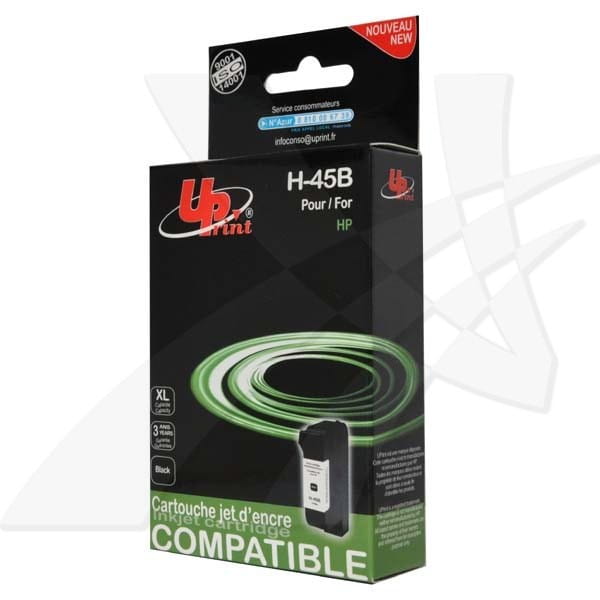 UPrint kompatybilny ink / tusz z 51645AE, black, 50ml, H-45B, dla HP DeskJet 850, 970Cxi, 1100, 1200, 1600, 6122, 6127