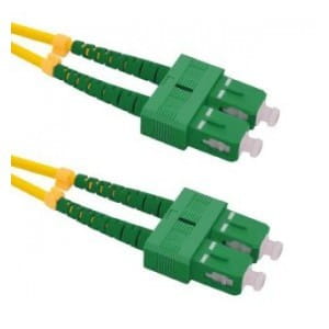 Patchcord Światłowodowy Qoltec SC/APC-SC/APC SM 9/125 G652D 1m