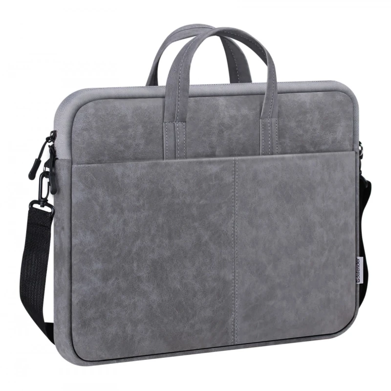 Torba na  notebook 15,6", SOLID, szara, imitacja skóry, Defender