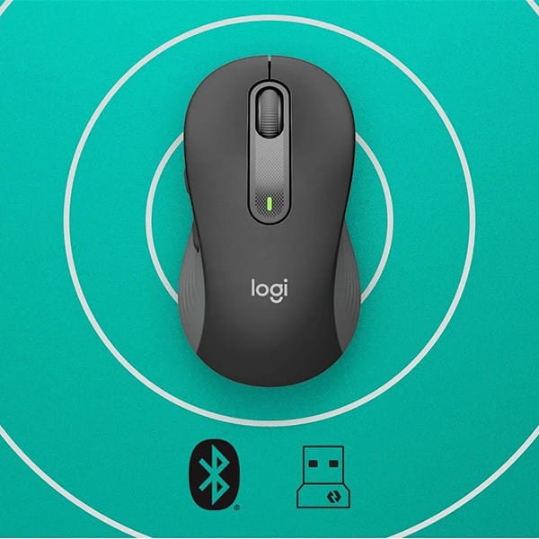 Mysz bezprzewodowa, Logitech M650, szara, optyczna, 2000DPI