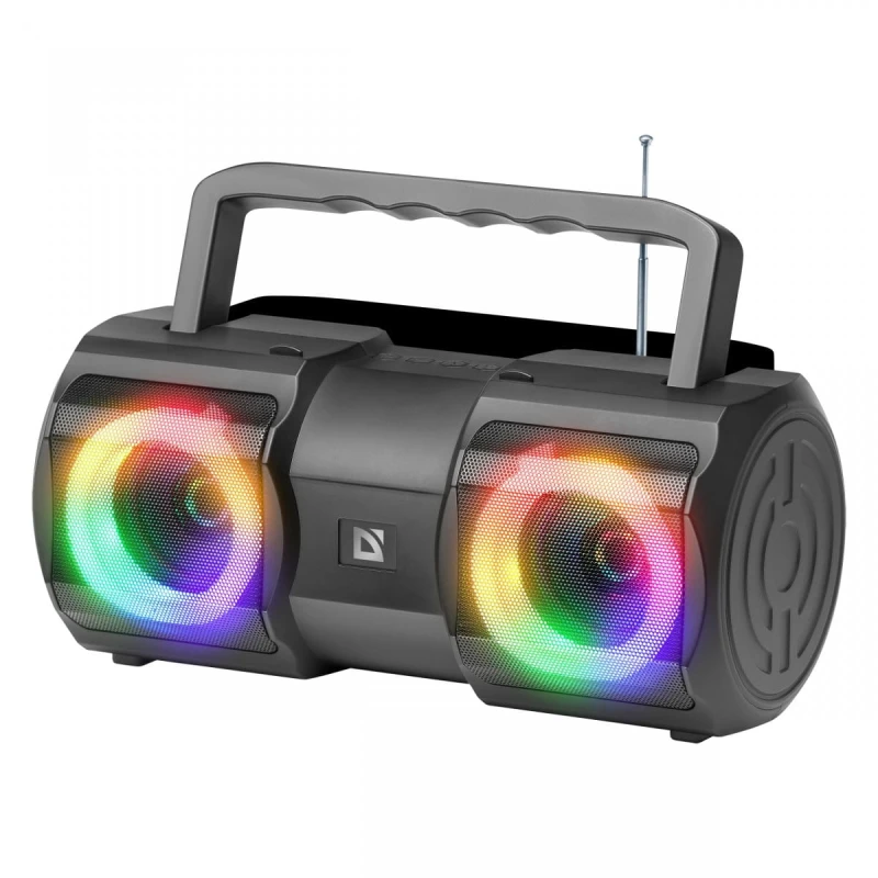 Defender głośnik BEATBOX 20, Li-Ion, 2.0, 20W, czarny, regulacja głośności, przenośny, z podświetleniem LED, wbudowany akum., 80Hz