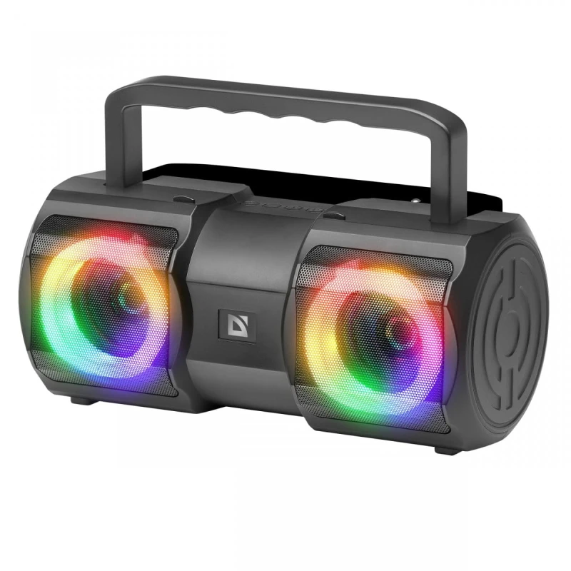 Defender głośnik BEATBOX 20, Li-Ion, 2.0, 20W, czarny, regulacja głośności, przenośny, z podświetleniem LED, wbudowany akum., 80Hz