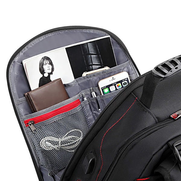 Plecak na  notebook 17", Assailant, czarny, nylon, Bestlife