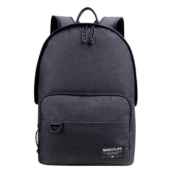 Plecak na  notebook 15,6", Devon, szary, poliester, Bestlife