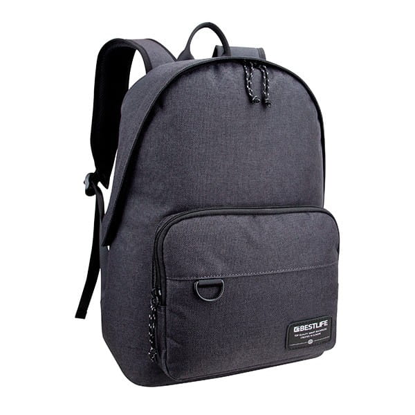 Plecak na  notebook 15,6", Devon, szary, poliester, Bestlife