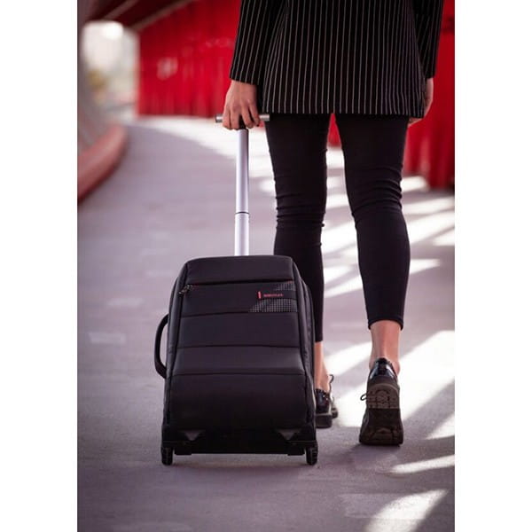 Troley na  notebook 15,6", CPLUS, czarny, poliester, Bestlife