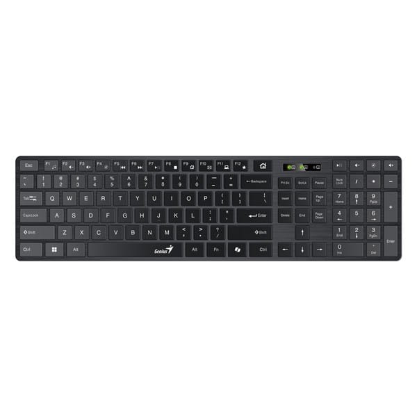 Genius SlimStar 126 COPILOT, klawiatura CZ/SK, klasyczna, przewodowa (USB), czarna