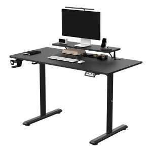 Biurko, elektycznie regulowany, 120X60 cm, 72-117 cm, HIGHLANDER BLACK, czarny, ULTRADESK