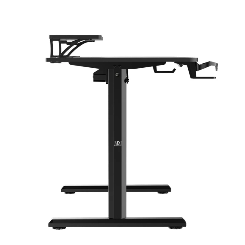 Biurko, elektycznie regulowany, 120X60 cm, 72-117 cm, HIGHLANDER BLACK, czarny, ULTRADESK