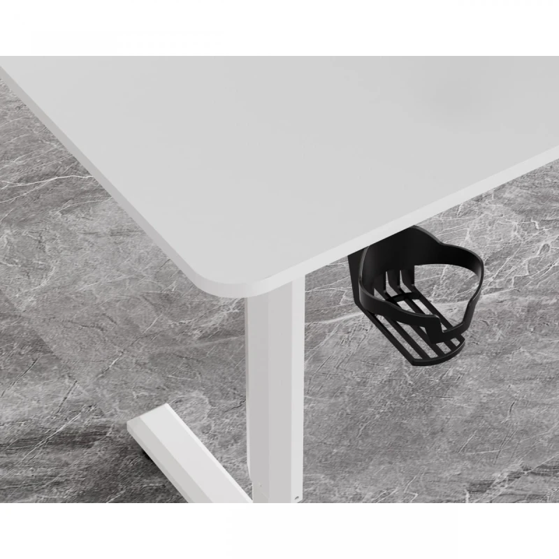 Biurko, elektycznie regulowany, 120X60 cm, 72-117 cm, HIGHLANDER WHITE, biały, ULTRADESK