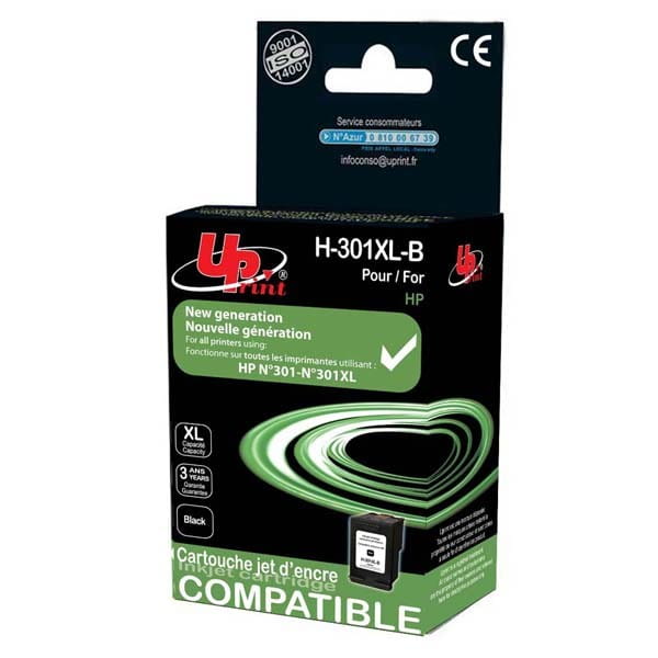 UPrint kompatybilny ink / tusz z CH563EE, HP 301XL, black, 520s, 20ml, H-301XLB, dla HP HP Deskjet 1000, 1050, 2050, 3000, 3050