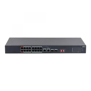 Switch niezarządzalny Dahua S3218-16ET-135 16x10/100M 2x10/100/1000M PoE 2xSFP Combo