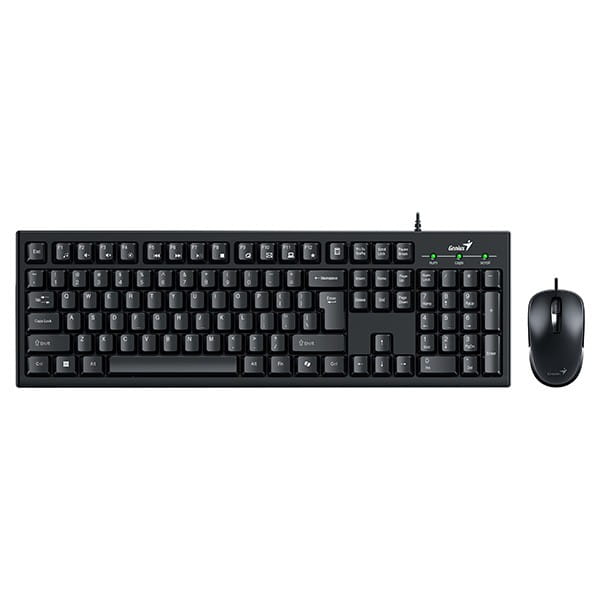 Genius KM-100SE COPILOT, zestaw klawiatura z optyczną myszką, CZ/SK, przewodowa (USB), czarna
