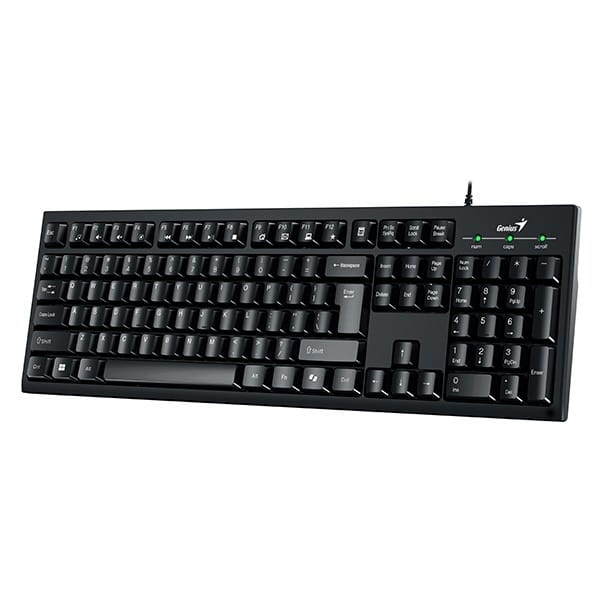 Genius KM-100SE COPILOT, zestaw klawiatura z optyczną myszką, CZ/SK, przewodowa (USB), czarna