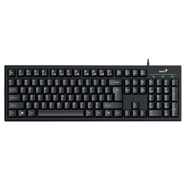 Genius KM-100SE COPILOT, zestaw klawiatura z optyczną myszką, CZ/SK, przewodowa (USB), czarna