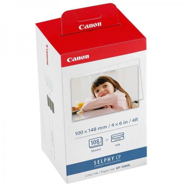 Canon Color Ink Paper Set, KP108IN, foto papier, 3 opakowania KP36IN typ połysk, biały, CP100, 220, 300, 330, 400, 500, 520, 600,