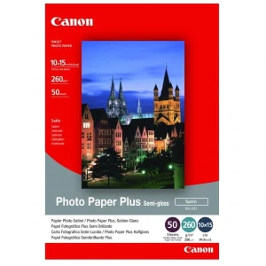 Canon Photo Paper Plus Semi-G, SG-201 S, foto papier, półpołysk, satynowy typ 1686B015, biały, 10x15cm, 4x6", 270 g/m2, 50 szt., a