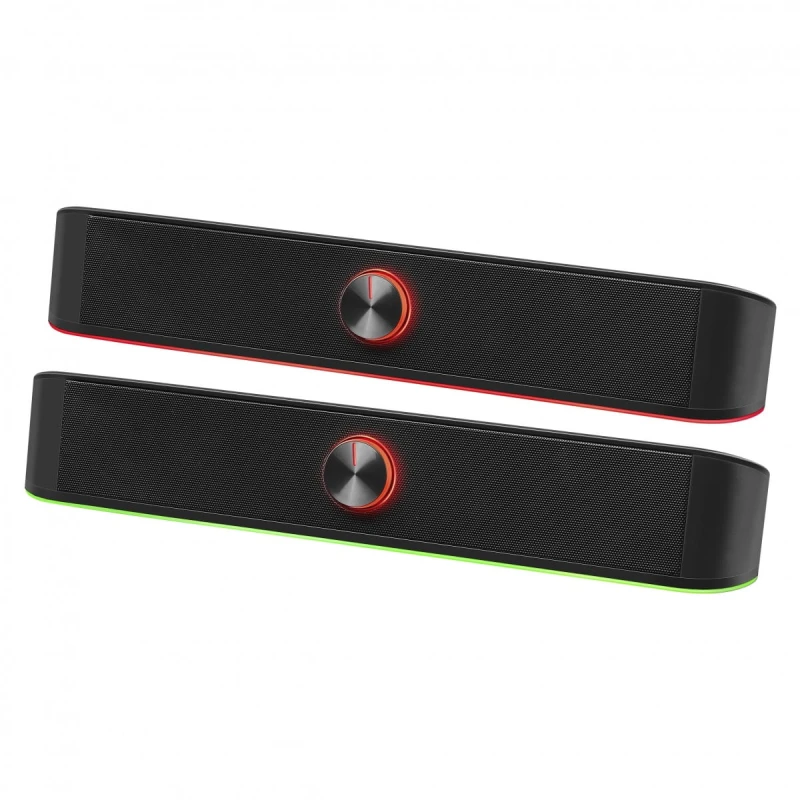 Defender Soundbar Z10, 2.0, 6W, czarny, regulacja głośności, Podświetlenie LED, USB/Bluetooth, 80Hz-20kHz