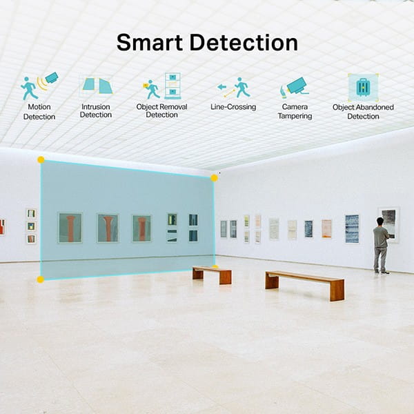 TP-link IP kamera Wi-Fi do monitoringu zewnętrznego VIGI C240(2.8MM), QHD 2560x1440, PoE, biała, 4 MPx, rejestracja w kolorze, int