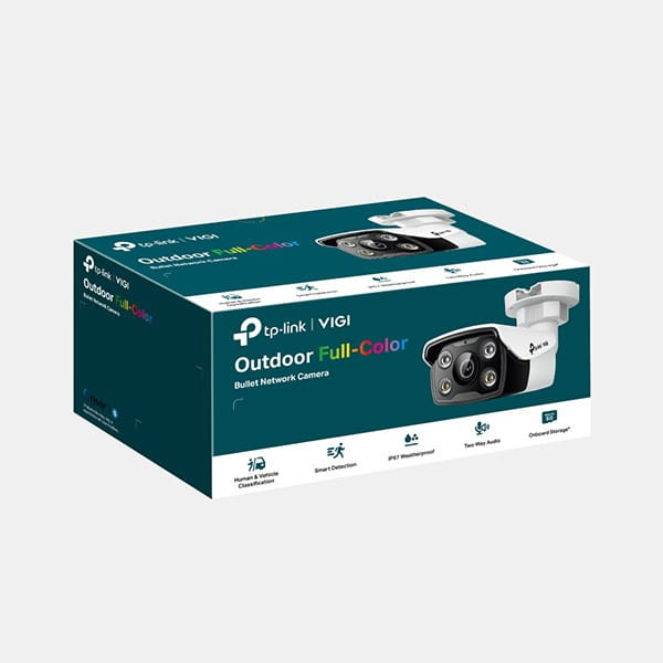 TP-link IP kamera Wi-Fi do monitoringu zewnętrznego VIGI C340(4mm), QHD 2560x1440, PoE, biała, 4MPx full kolor, inteligentne wykry