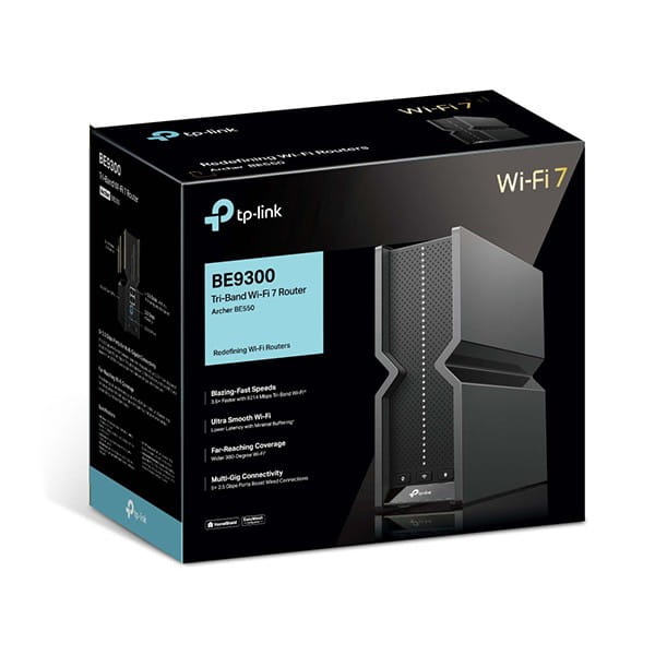 TP-LINK router ARCHER BE550 2.4GHz,5GHz i 6GHz, extender/ wzmacniacz, access point, IPv6, PPPoE, PPTP, L2TP, 9214Mbps, zintegrowan