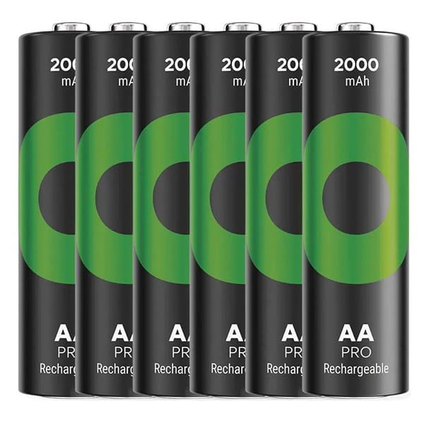 Akumulatorki, AA (HR6), 1.2V, 2000 mAh, GP, kartonik, 6-pack, ReCyko Pro