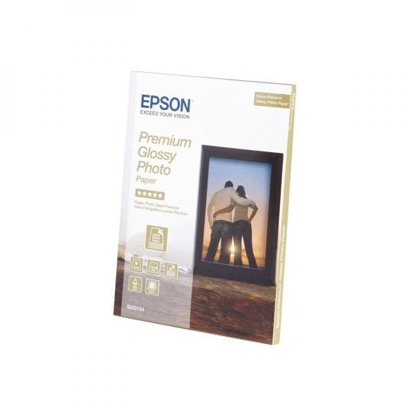 Epson Premium Glossy Photo Pa, foto papier, połysk, biały, Stylus Color, Photo, Pro, 13x18cm, 5x7", 255 g/m2, 30 szt., C13S042154,