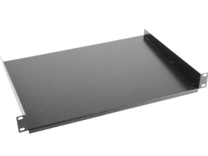 Półka do szaf 19" 450/600/800/1000mm czarna Lanberg (1U/483x315mm udźwig do 20kg, montaż 4-punktowy) - USZ OPAK