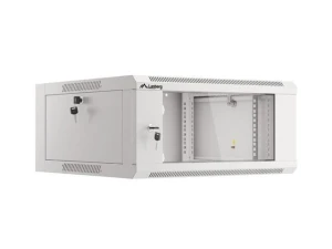 Szafa instalacyjna Lanberg rack wisząca 19" 4U 600 drzwi szklane szara (złożona) - USZ OPAK