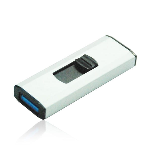 MediaRange USB flash disk, USB USB 3.0 (3.2 Gen 1), 32GB, srebrny, MR916, USB A, wysuwany